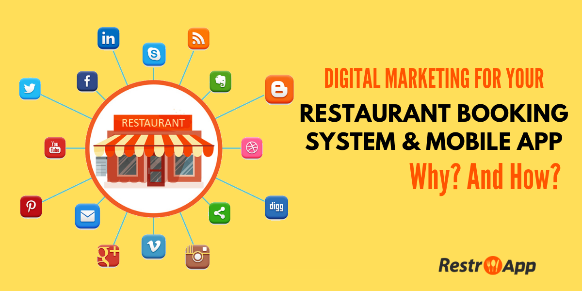 Digital Marketing For Online Restaurant Booking System & App - RestroApp