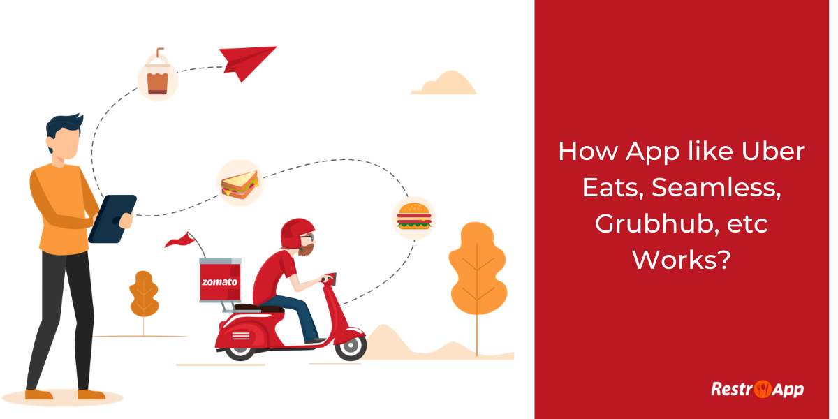 food delivery app workflow - RestroApp